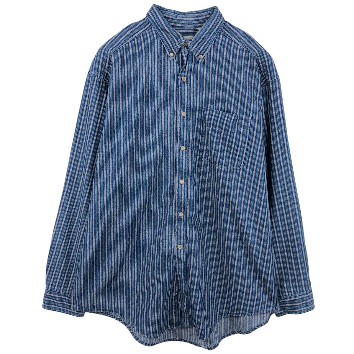 L.L.Bean/エルエルビーン 長袖 ボタンダウンストライプシャツ