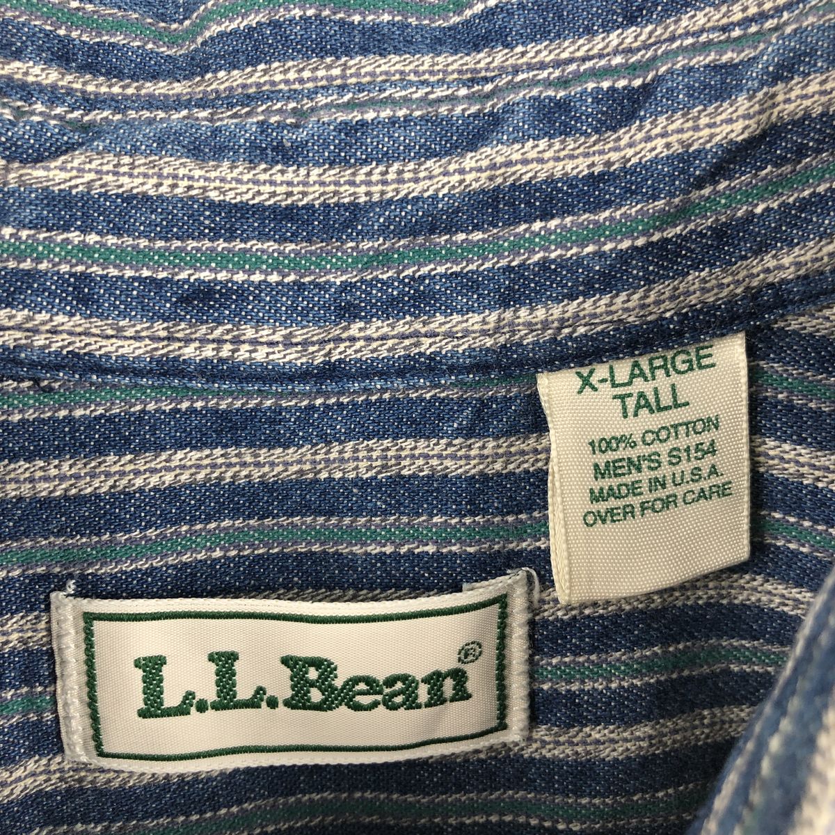 L.L.Bean/エルエルビーン 長袖 ボタンダウンストライプシャツ