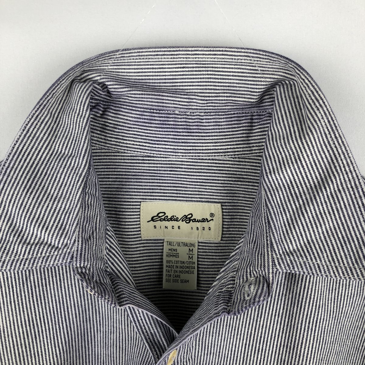 古着 90年代～ エディーバウアー Eddie Bauer 長袖 ボタンダウンストライプシャツ メンズM相当 ヴィンテージ /eaa677031 【中古】 【261015】