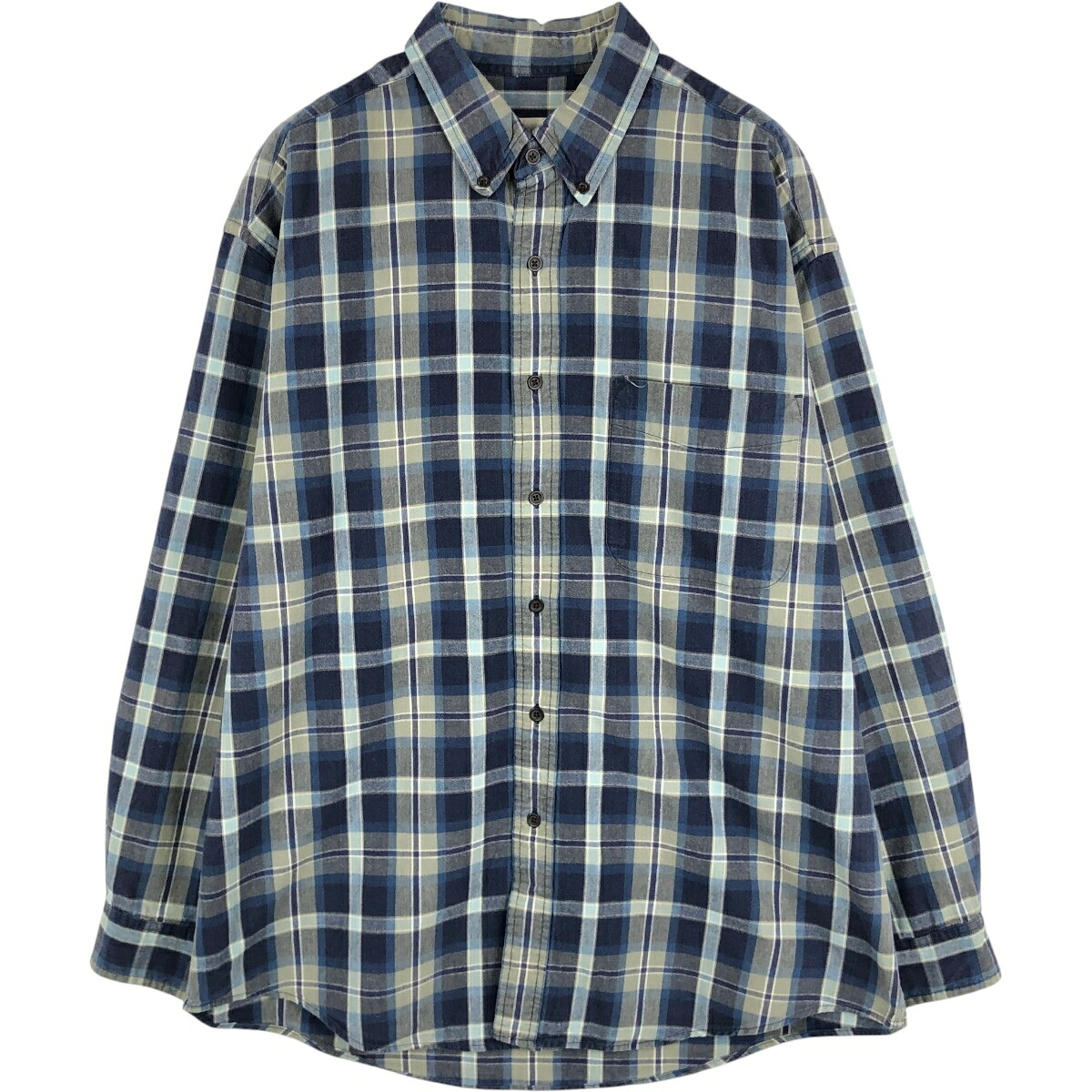 Eddie Bauer/エディーバウアー 長袖 ボタンダウンチェックシャツ