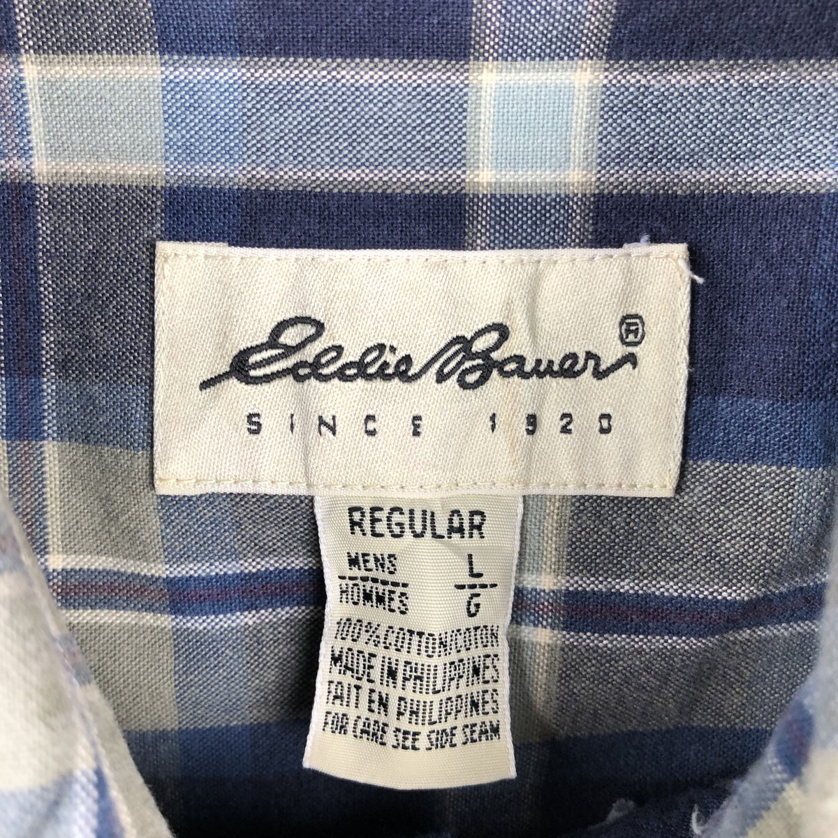古着 90年代～ エディーバウアー Eddie Bauer 長袖 ボタンダウンチェックシャツ メンズL相当 ヴィンテージ /eaa677032 【中古】 【261015】