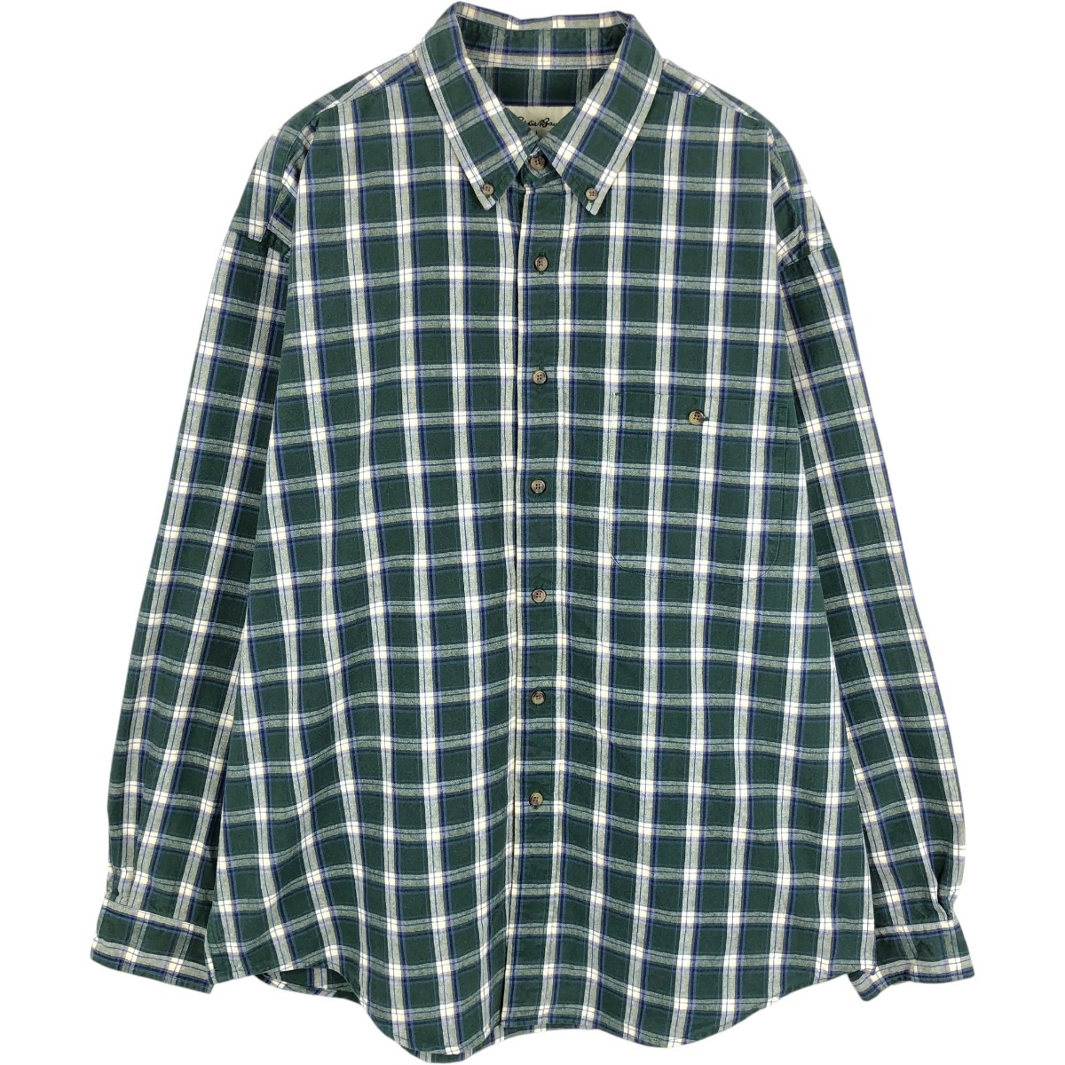 Eddie Bauer/エディーバウアー 長袖 ボタンダウンチェックシャツ