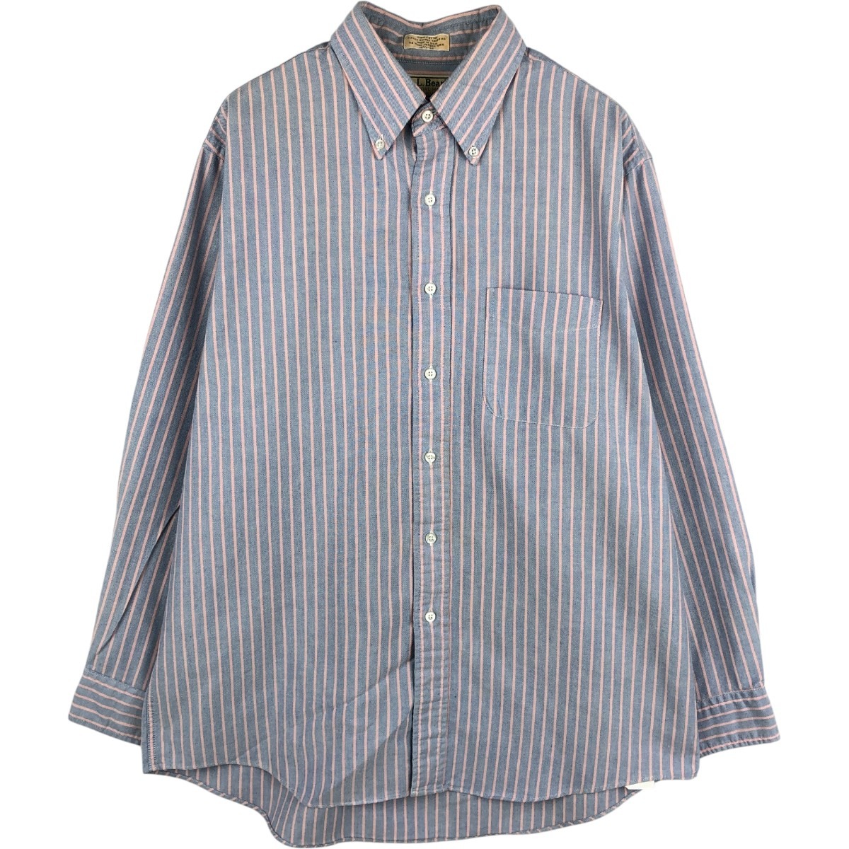 L.L.Bean/エルエルビーン 長袖 ボタンダウンストライプシャツ