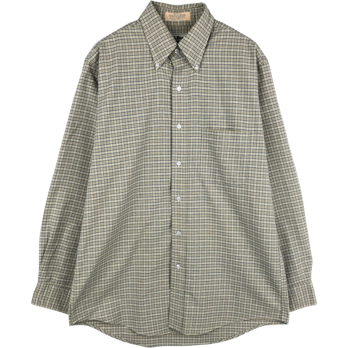 L.L.Bean/エルエルビーン 長袖 ボタンダウンチェックシャツ