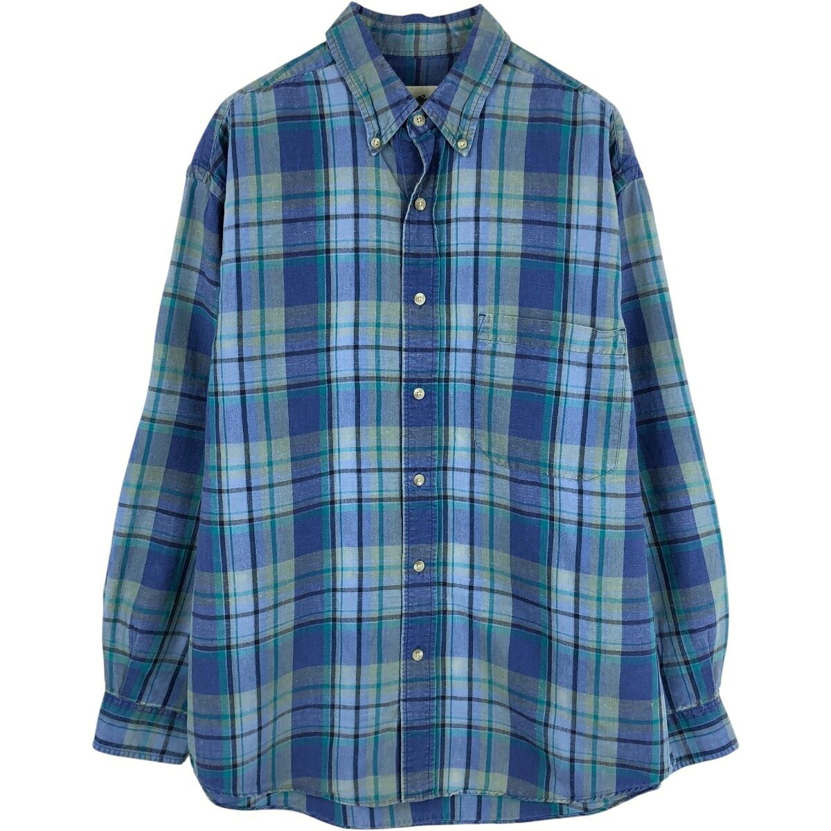 Eddie Bauer/エディーバウアー 半袖 リネン ボタンダウンシャツ