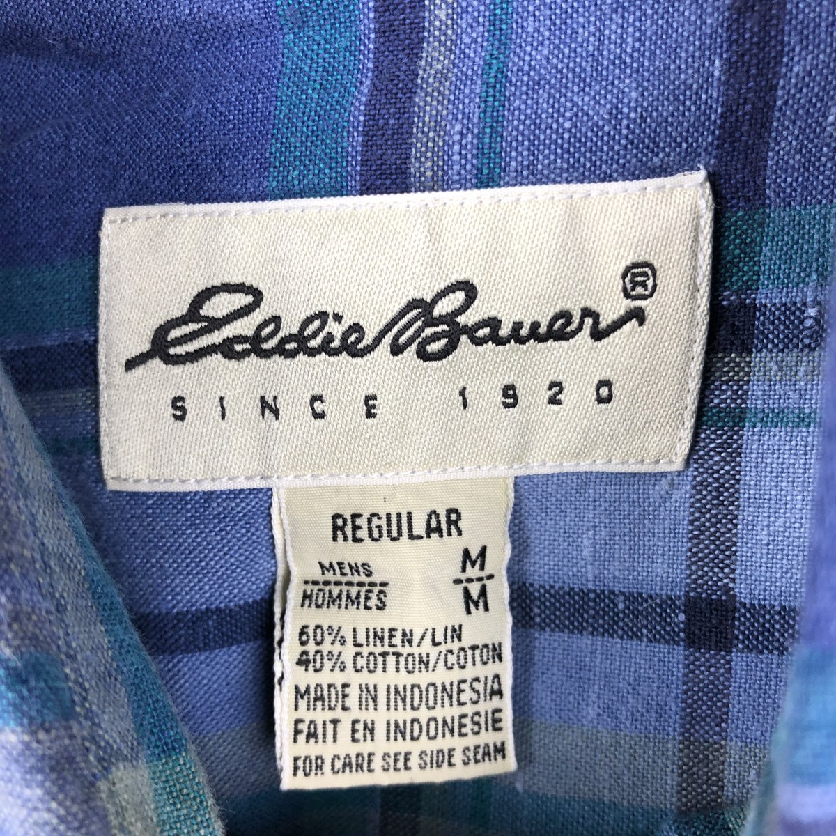 Eddie Bauer/エディーバウアー 半袖 リネン ボタンダウンシャツ