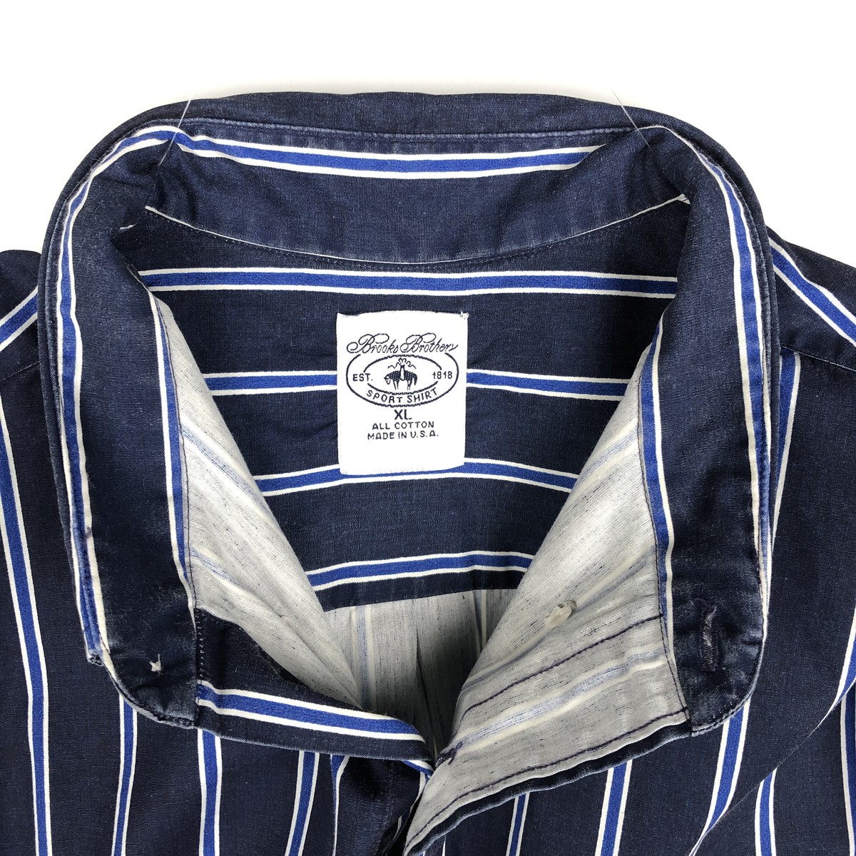 古着 90年代 ブルックスブラザーズ Brooks Brothers Est.1818 長袖 ボタンダウンストライプシャツ USA製 メンズXL相当 ヴィンテージ /eaa677048 【中古】 【261016】