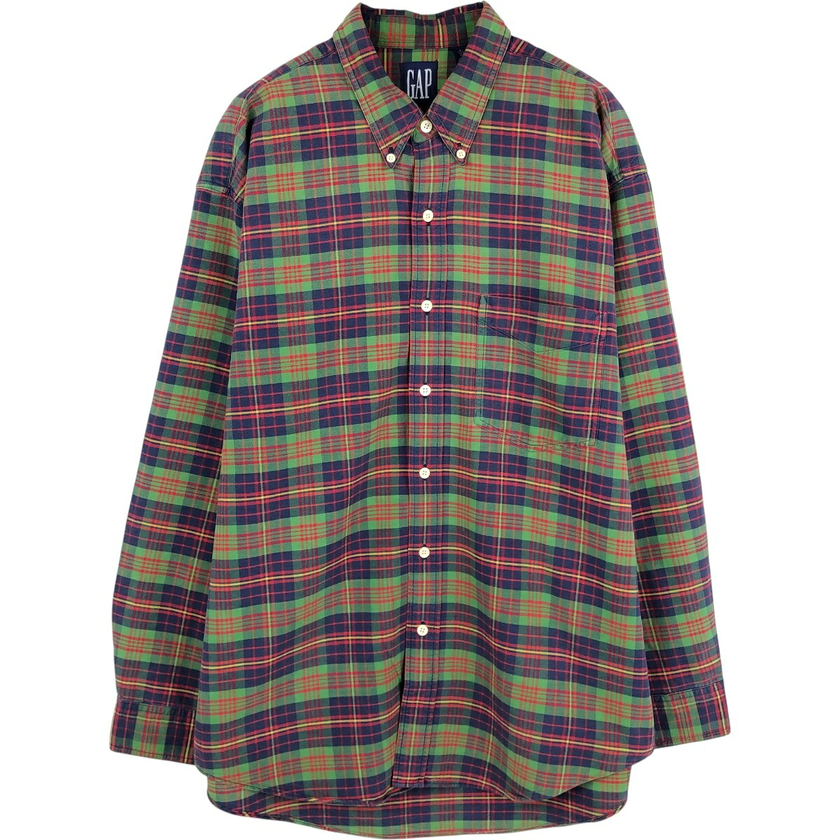 GAP/ギャップ オールドギャップ  長袖 ボタンダウンチェックシャツ