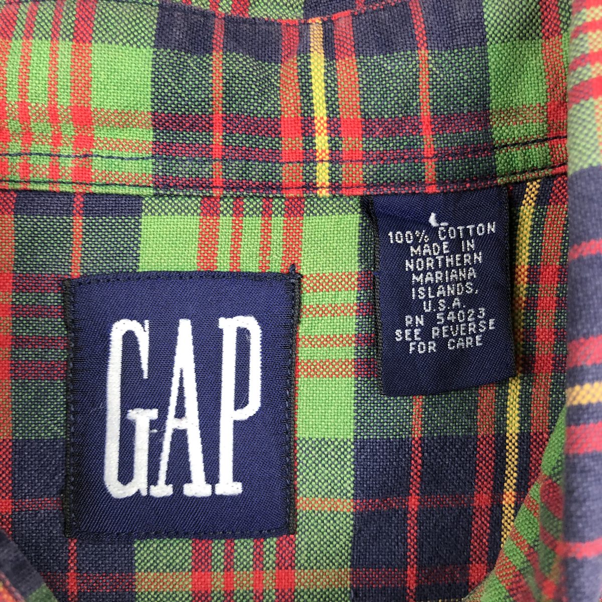古着 90年代 ギャップ GAP オールドギャップ 長袖 ボタンダウンチェックシャツ メンズL相当 ヴィンテージ /eaa677051 【中古】 【261015】 【GR-NV】