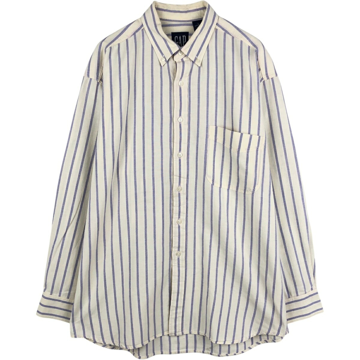 GAP/ギャップ オールドギャップ  長袖 ボタンダウンストライプシャツ