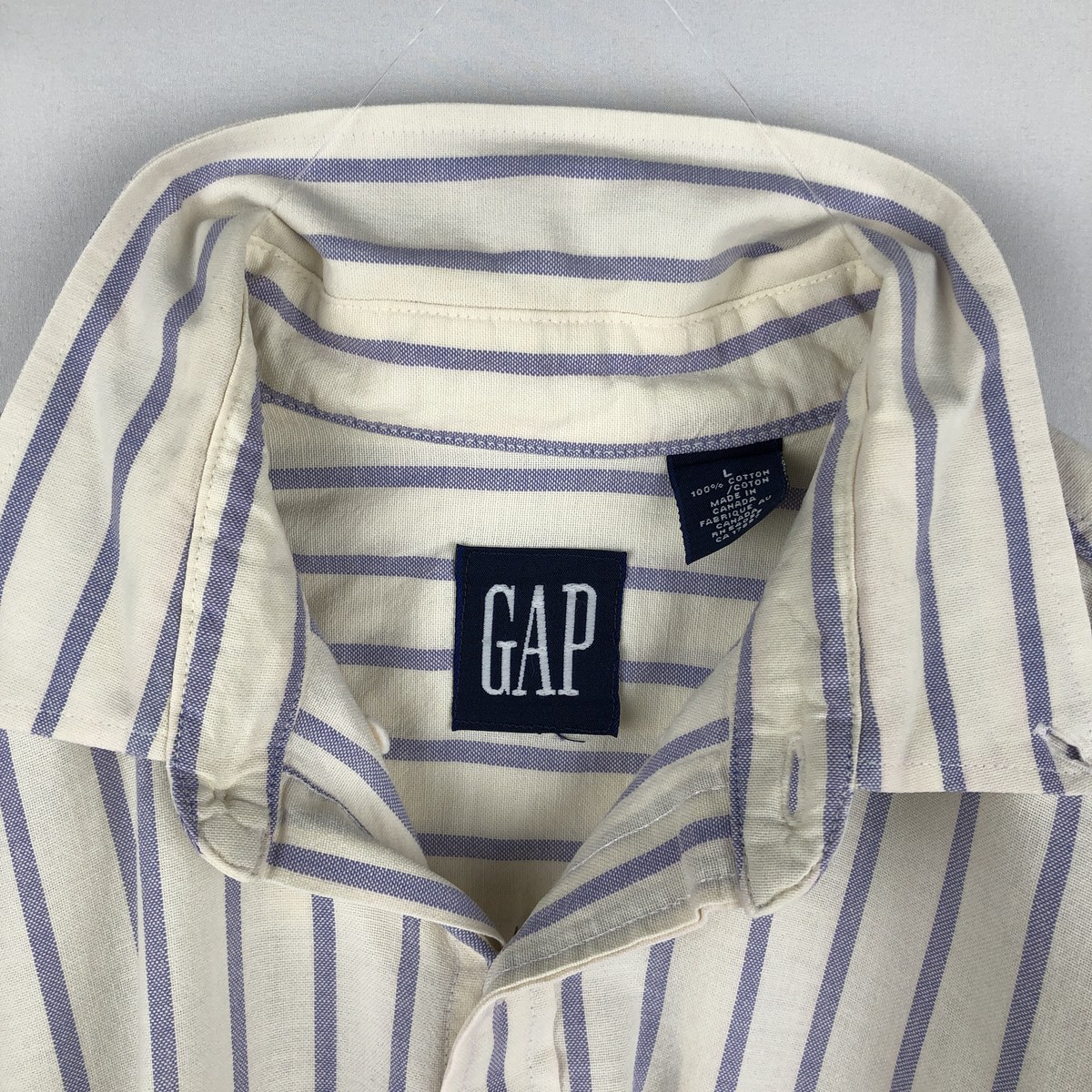 GAP/ギャップ オールドギャップ  長袖 ボタンダウンストライプシャツ