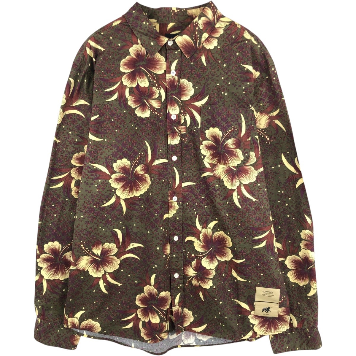STUSSY/ステューシー 長袖 コットンシャツ
