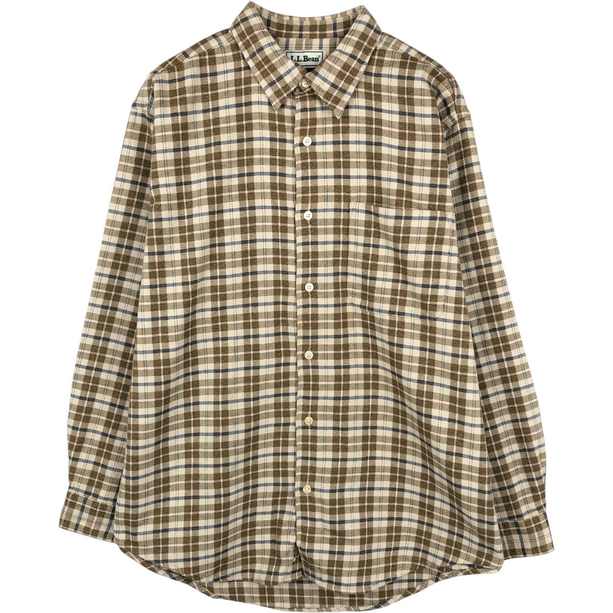 L.L.Bean/エルエルビーン 長袖 ライトネルチェックシャツ