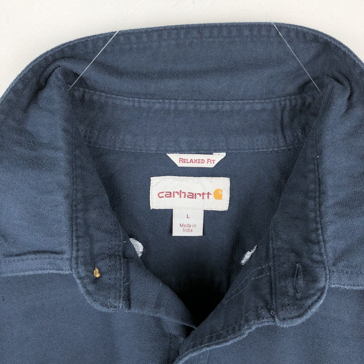 古着 カーハート Carhartt RELAXED FIT 長袖 ボタンダウン ライトネルシャツ メンズL相当 /eaa677068 【中古】 【261012】