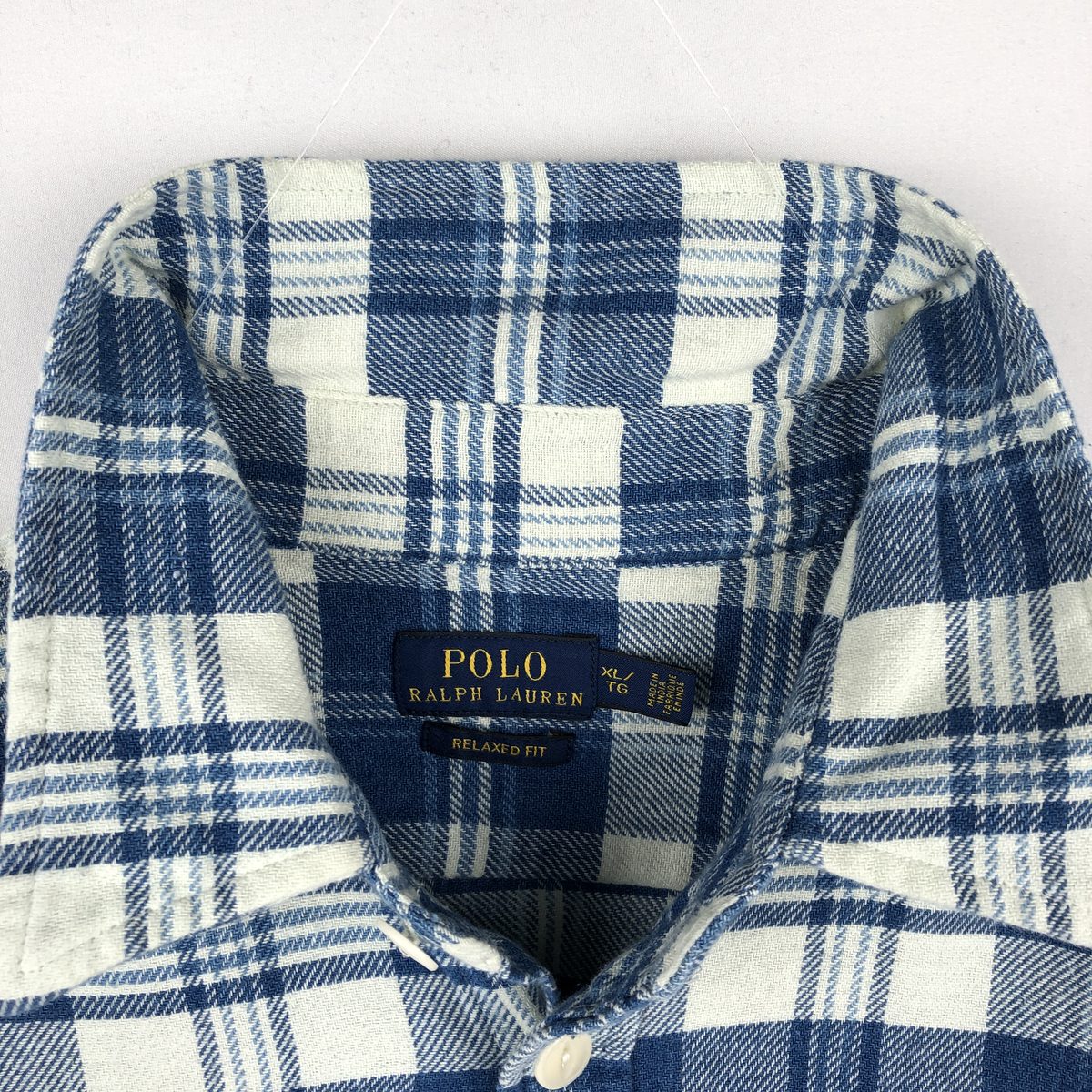 古着 ラルフローレン Ralph Lauren POLO RALPH LAUREN RELAXED FIT 長袖 ライトネルチェックシャツ メンズXL相当 /eaa677073 【中古】 【261012】