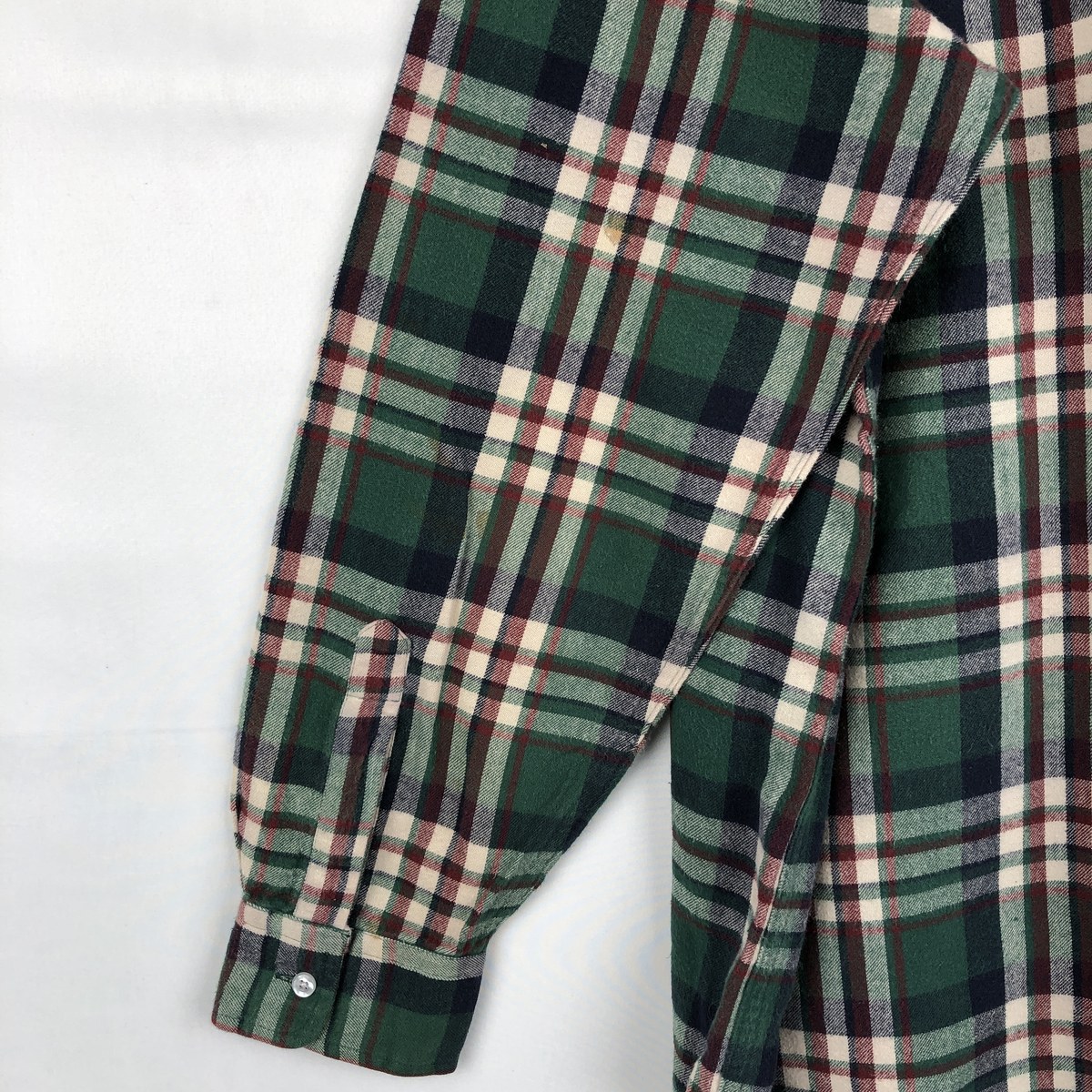 古着 ～90年代 エルエルビーン L.L.Bean 長袖 ボタンダウン フランネルチェックシャツ LARGE REGULAR メンズL相当 ヴィンテージ /eaa677082 【中古】 【261014】