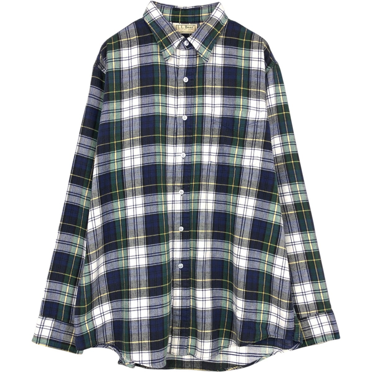 L.L.Bean/エルエルビーン 長袖 ライトネルチェックシャツ