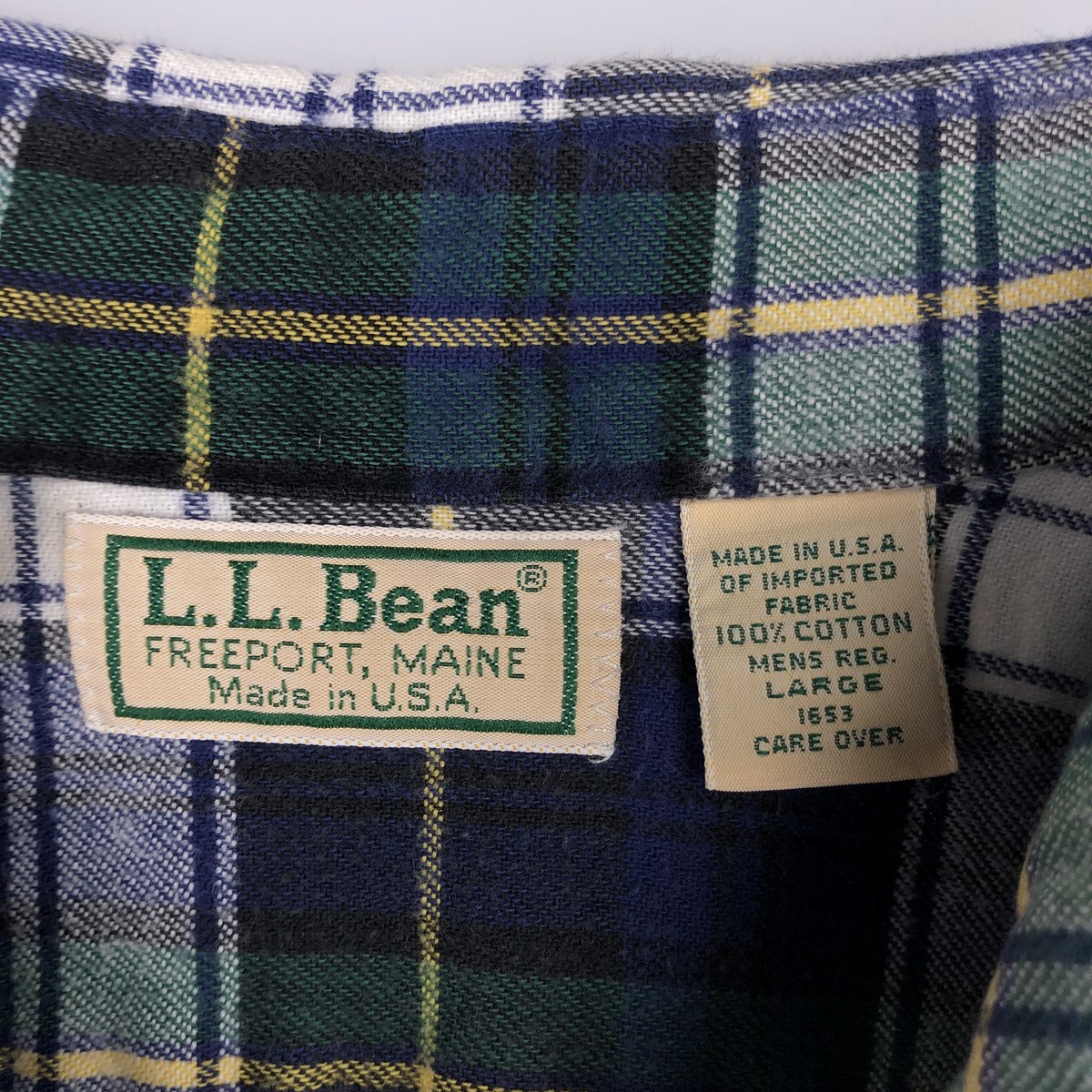 L.L.Bean/エルエルビーン 長袖 ライトネルチェックシャツ