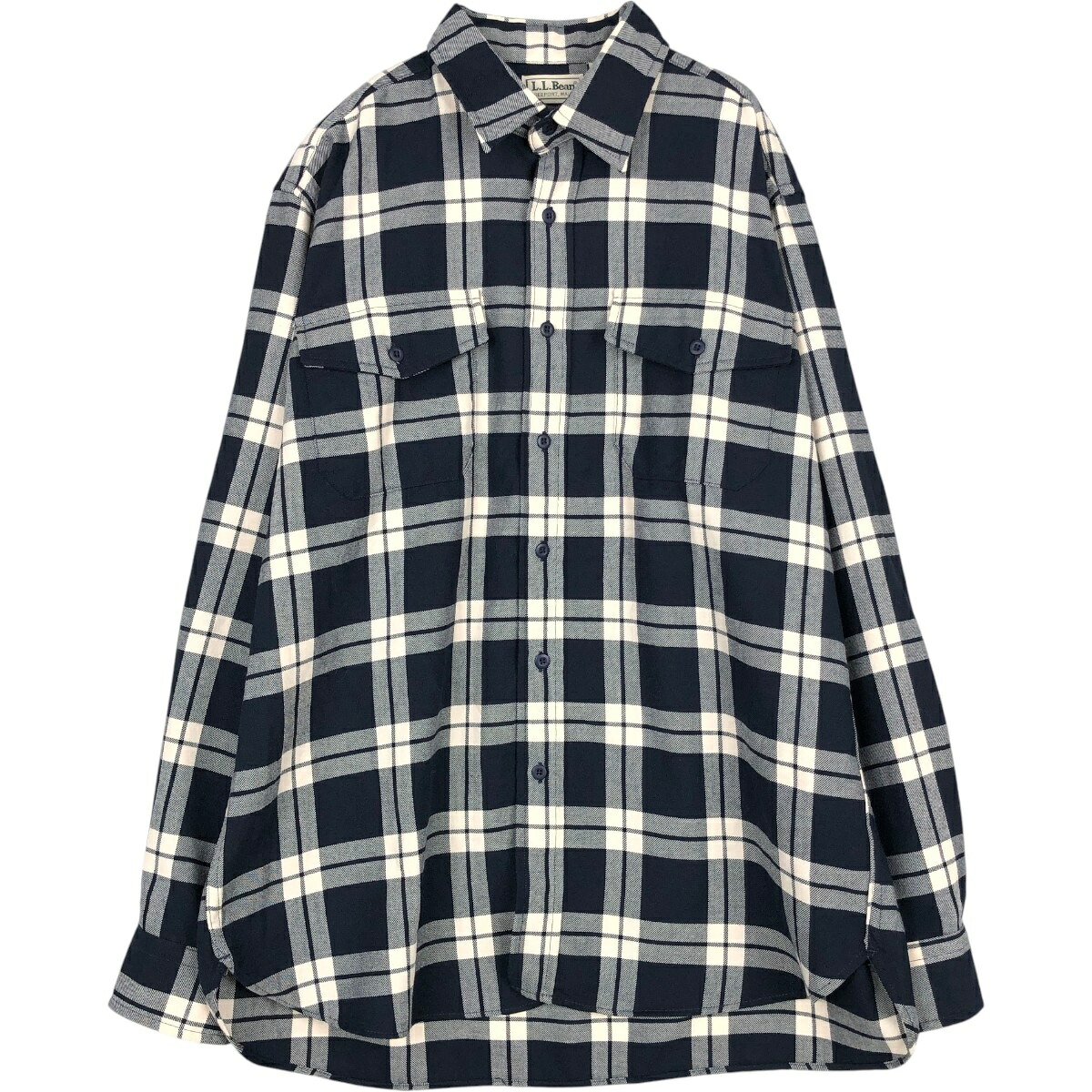 L.L.Bean/エルエルビーン 長袖 ライトネルチェックシャツ