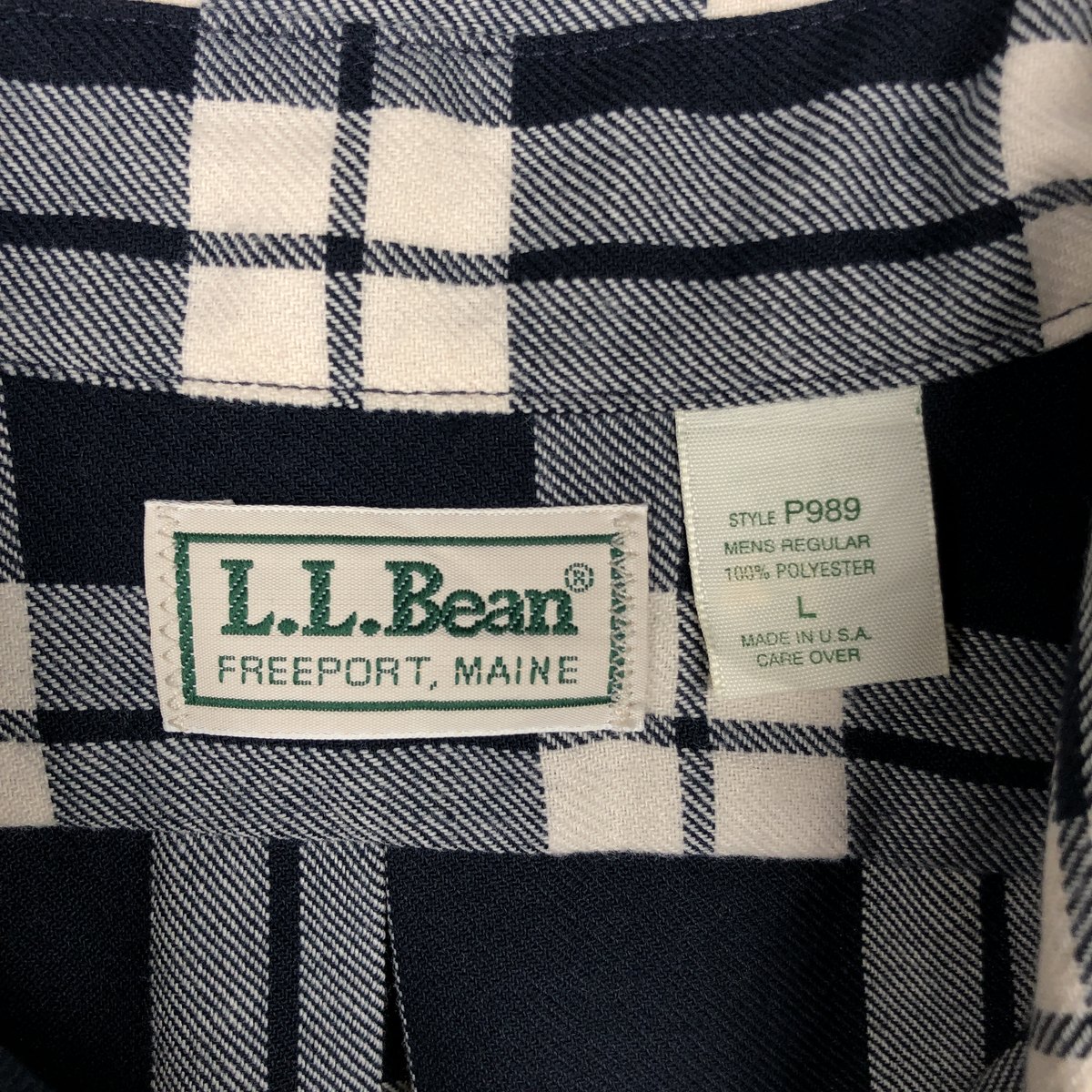 L.L.Bean/エルエルビーン 長袖 ライトネルチェックシャツ