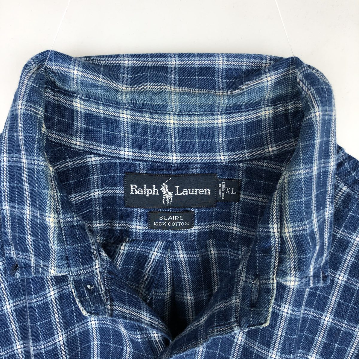 Ralph Lauren/ラルフローレン BLAIRE 長袖 ボタンダウン ライトネルチェックシャツ