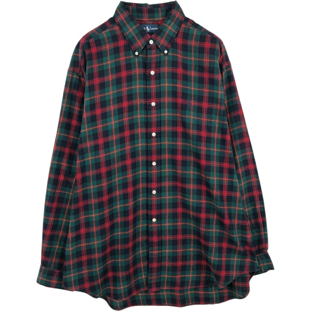 Ralph Lauren/ラルフローレン BLAKE 長袖 ボタンダウン フランネルチェックシャツ