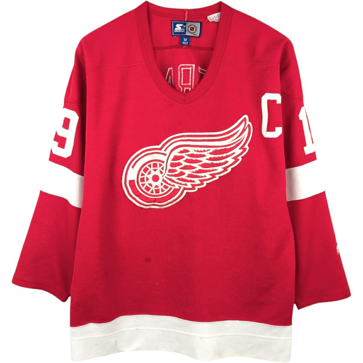 Starter/スターター NHL  DETROIT RED WINGS デトロイトレッドウィングズ ゲームシャツ ホッケーシャツ