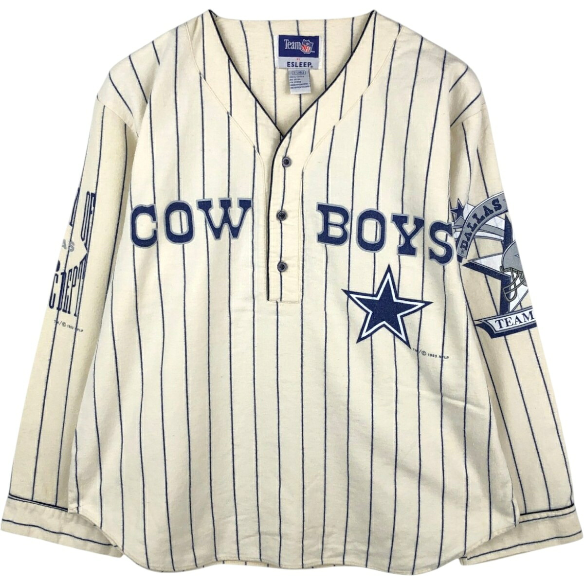 ESLEEP NFL DALLAS COWBOYS ダラスカウボーイズ ゲームシャツ ホッケーシャツ