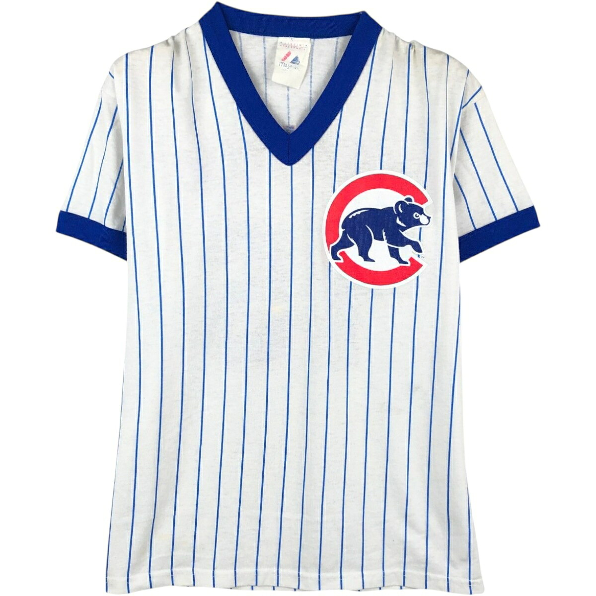 Majestic/マジェスティック MLB CHICAGO CUBS シカゴカブス VネックTシャツ