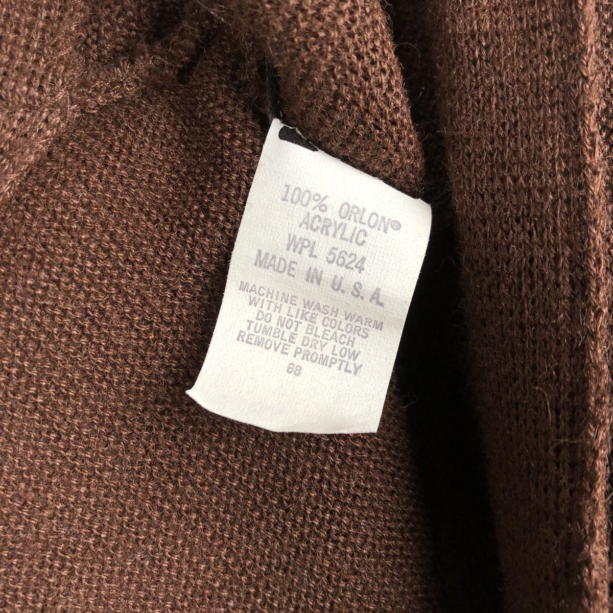 古着 70年代 PINE STATE アクリルニットカーディガン USA製 メンズL相当 ヴィンテージ /eaa677403 【中古】 【261011】