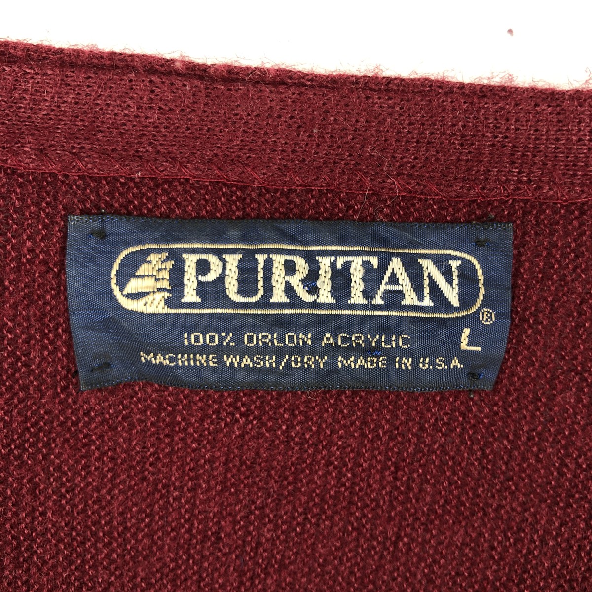 PURITAN/ピューリタン アクリルニットカーディガン