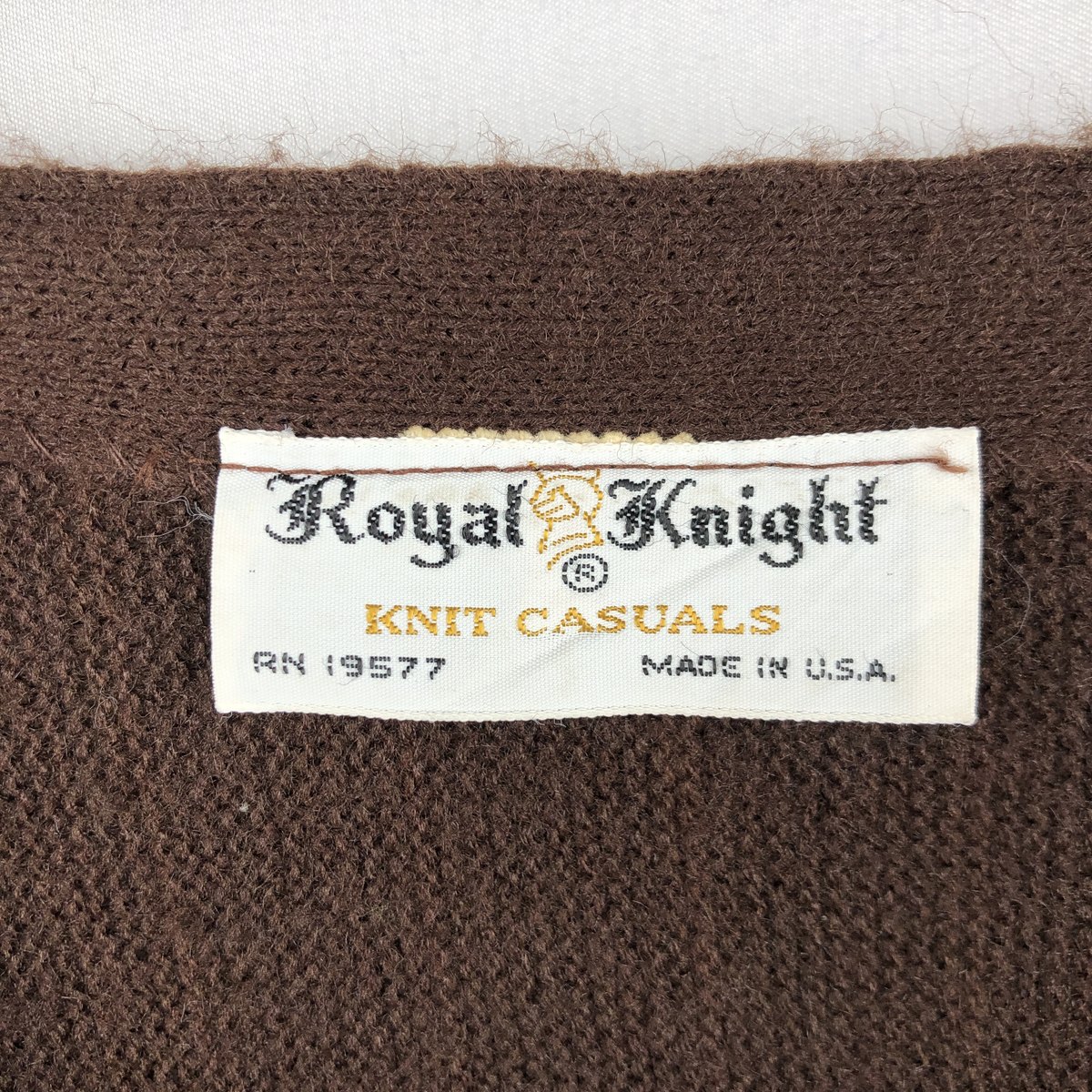 Royal Knight アクリルニットカーディガン