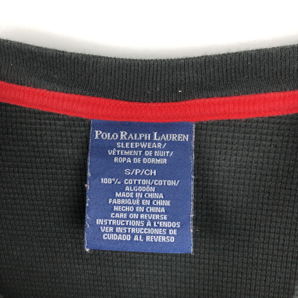 Ralph Lauren/ラルフローレン POLO RALPH LAUREN SLEEPWEAR サーマルロンT ワッフル