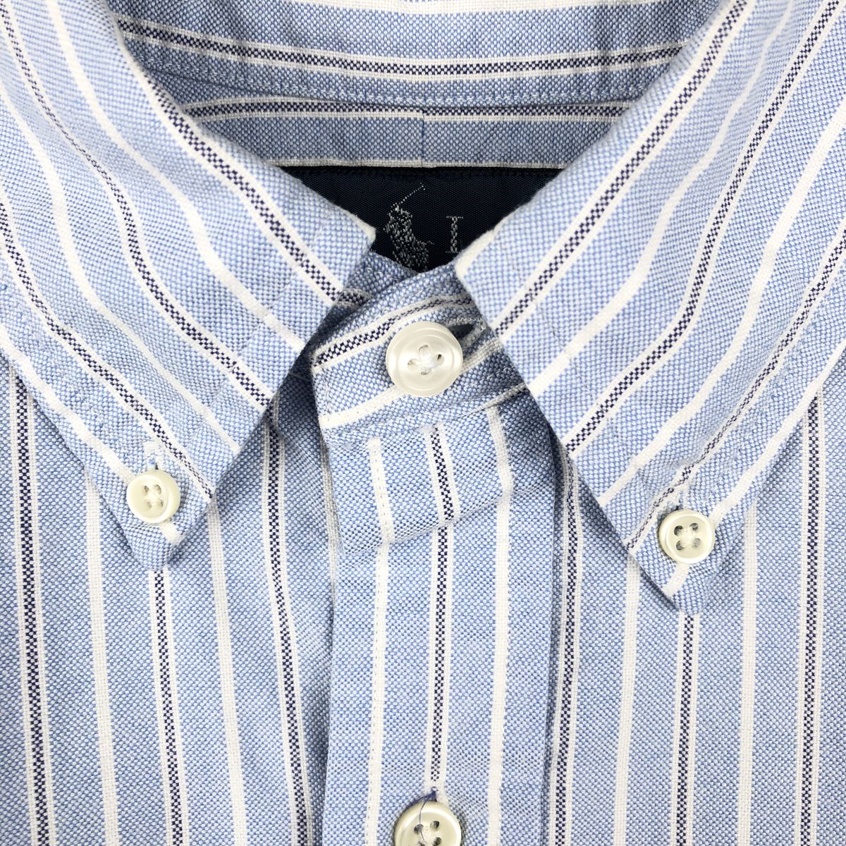 古着 ラルフローレン Ralph Lauren CLASSIC FIT クラシックフィット 長袖 ボタンダウンストライプシャツ メンズL相当 /eaa677956 【中古】 【261010】