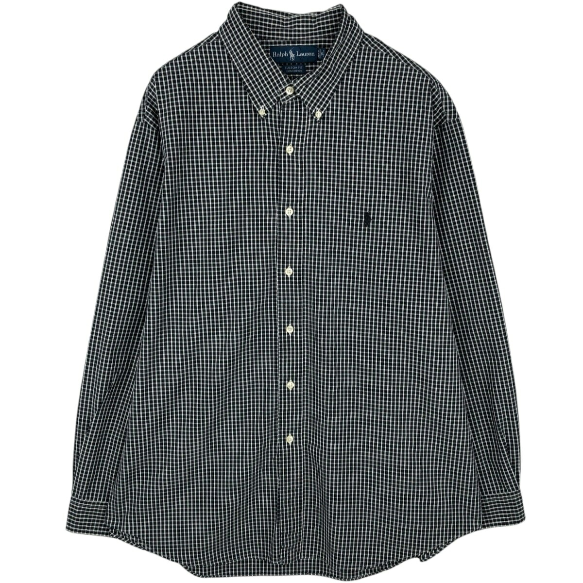 Ralph Lauren/ラルフローレン CUSTOM FIT 長袖 ボタンダウンチェックシャツ