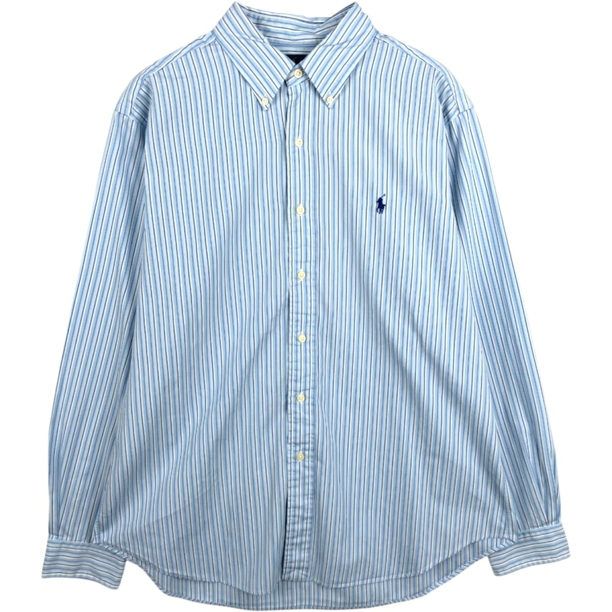 Ralph Lauren/ラルフローレン CLASSIC FIT 長袖 ボタンダウンストライプシャツ