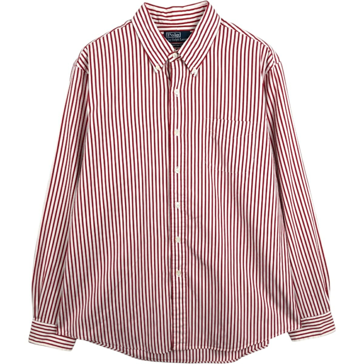 Ralph Lauren/ラルフローレン POLO by Ralph Lauren CUSTOM FIT 長袖 ボタンダウンストライプシャツ
