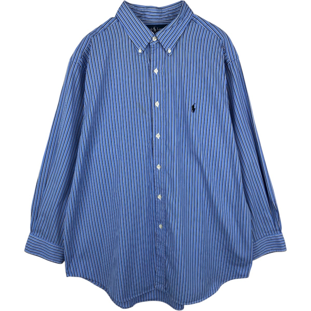 Ralph Lauren/ラルフローレン CLASSIC FIT 半袖 ボタンダウン ストライプシャツ