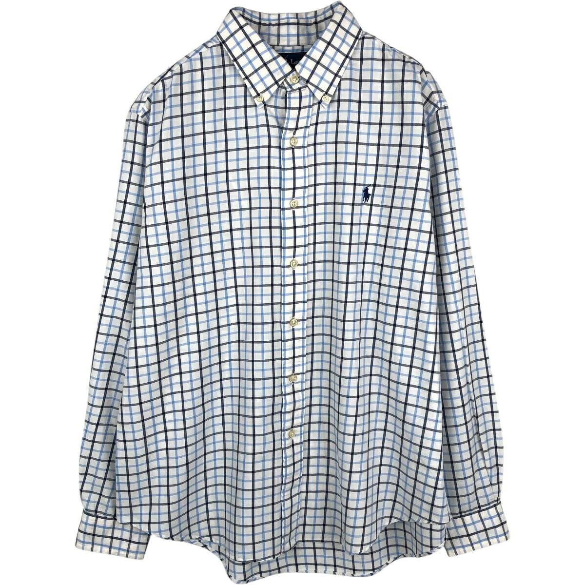 Ralph Lauren/ラルフローレン CUSTOM FIT 長袖 ボタンダウンチェックシャツ