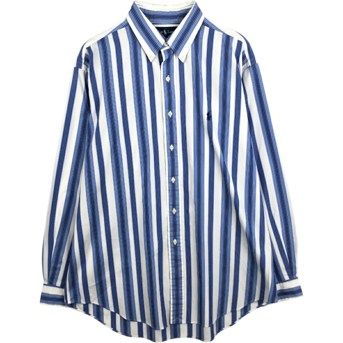 Ralph Lauren/ラルフローレン CLASSIC FIT 長袖 ボタンダウンストライプシャツ