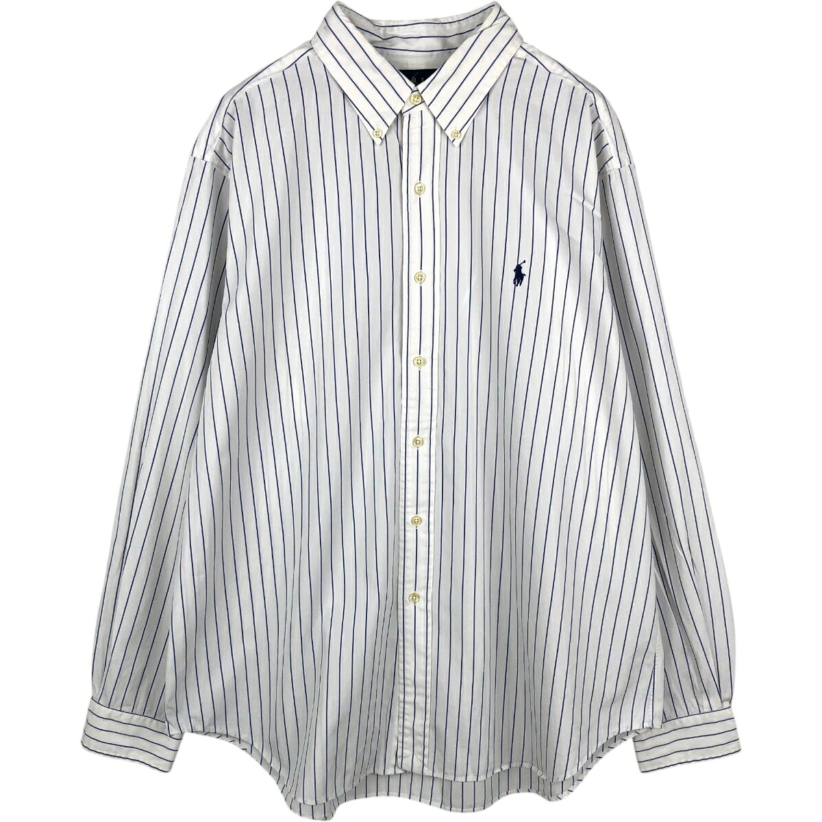 Ralph Lauren/ラルフローレン CLASSIC FIT 長袖 ボタンダウンストライプシャツ