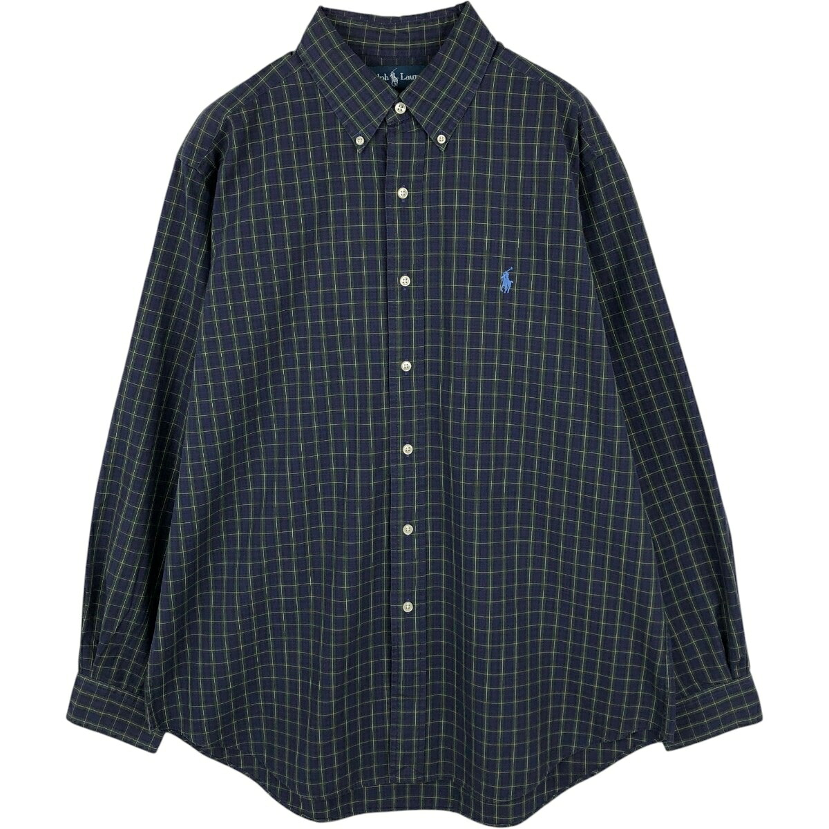 Ralph Lauren/ラルフローレン CLASSIC FIT 長袖 ボタンダウンチェックシャツ