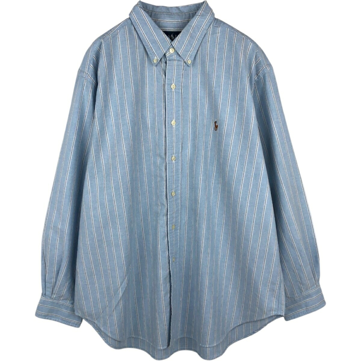 Ralph Lauren/ラルフローレン CLASSIC FIT 長袖 ボタンダウンストライプシャツ