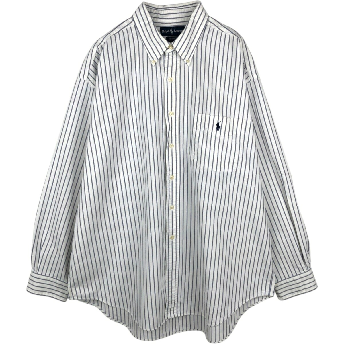 Ralph Lauren/ラルフローレン BIG SHIRT 長袖 ボタンダウンストライプシャツ