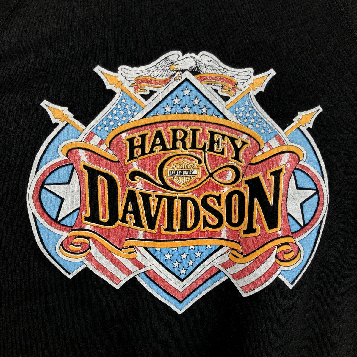 Hanes/ヘインズ Harley-Davidson ハーレーダビッドソン アドバタイジング スウェットシャツ トレーナー