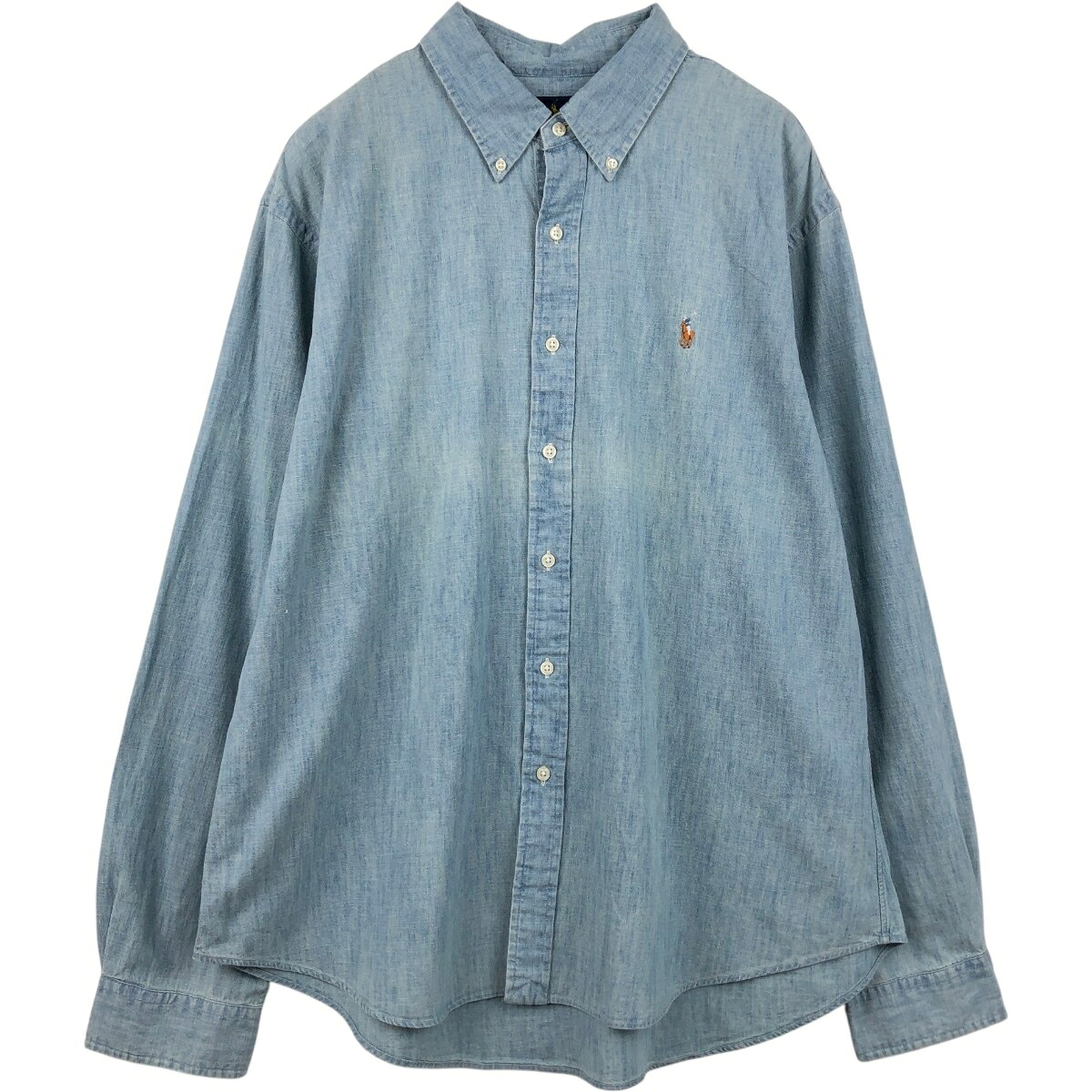 Ralph Lauren/ラルフローレン SLIM FIT 長袖 シャンブレーシャツ