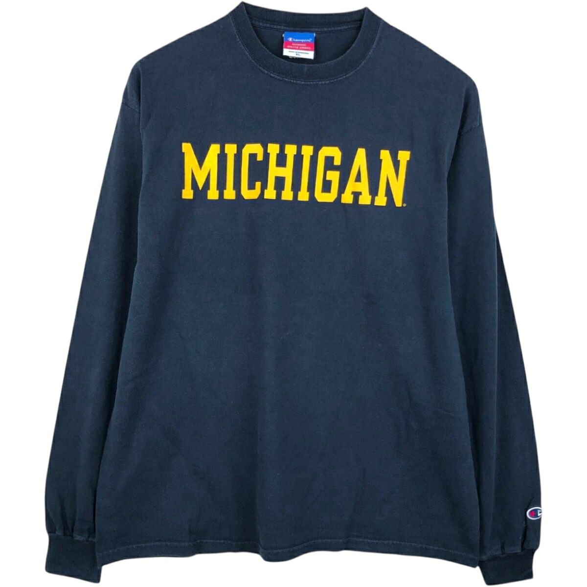 Champion/チャンピオン AUTHENTIC ATHLETIC APPAREL MICHIGAN ミシガン大学 ロングTシャツ ロンT