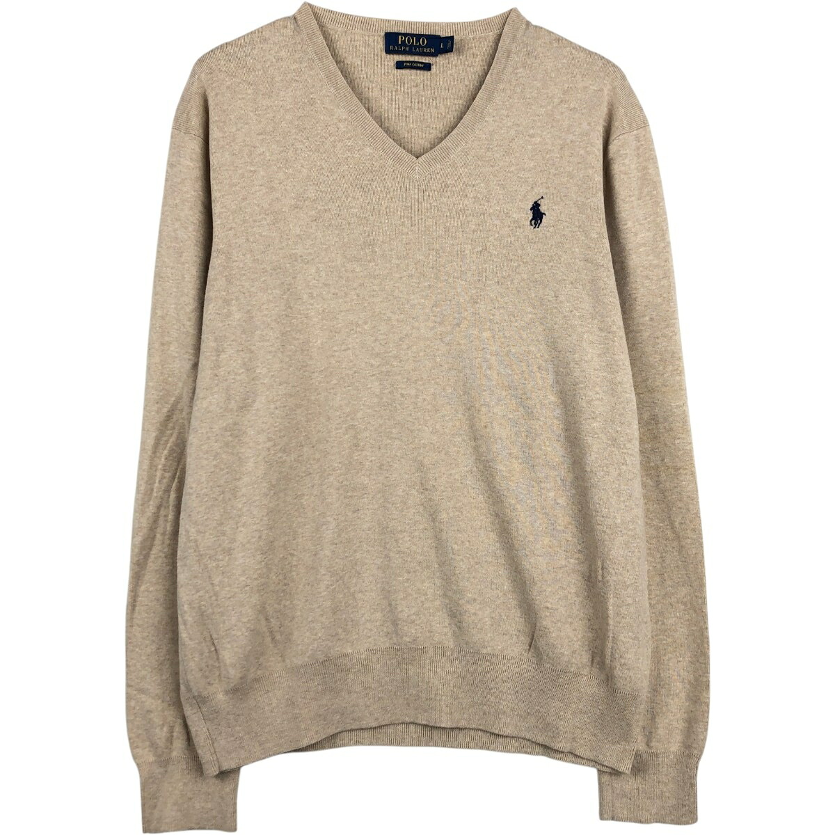 Ralph Lauren/ラルフローレン POLO RALPH LAUREN Vネック ピマコットンニットセーター