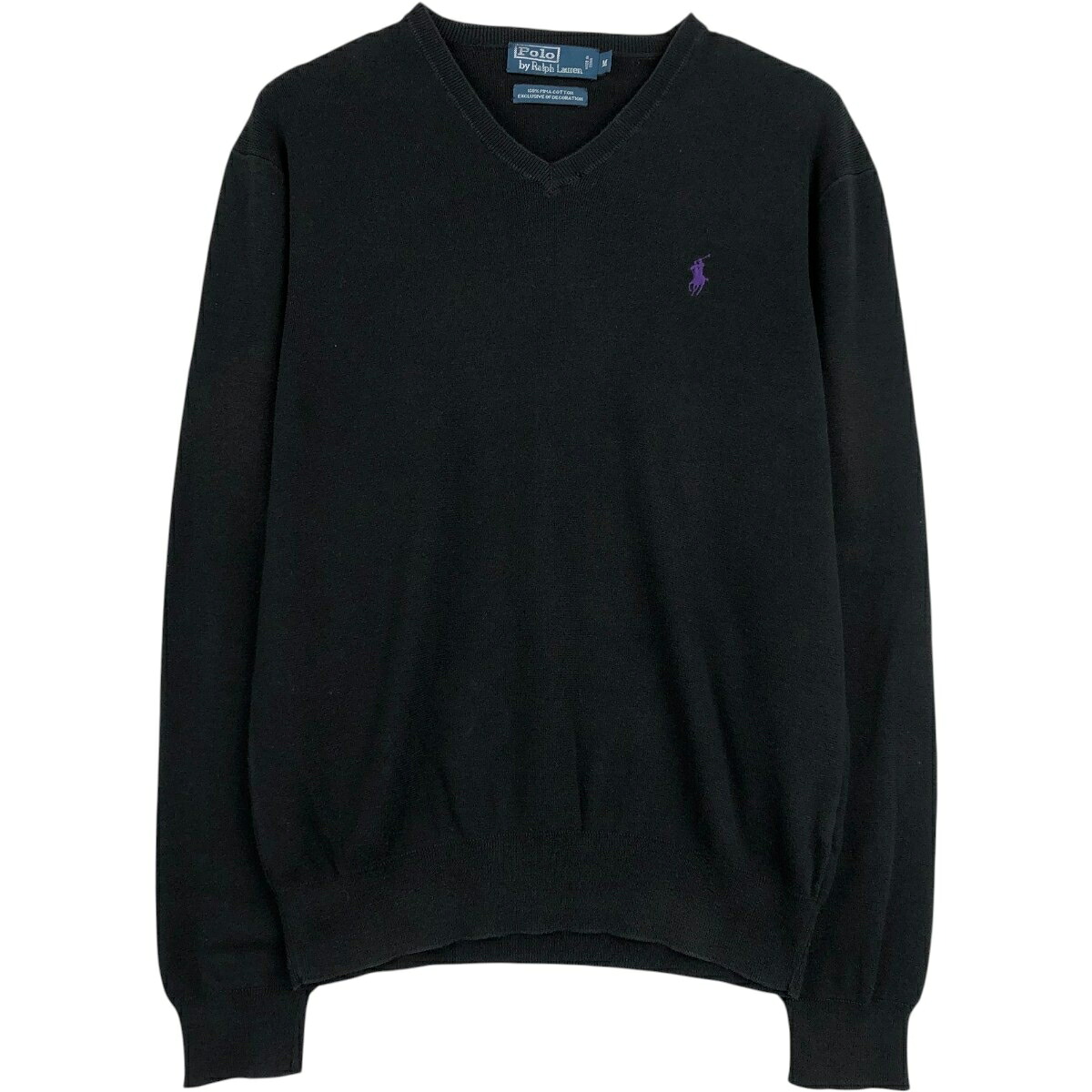 Ralph Lauren/ラルフローレン POLO by Ralph Lauren Vネック コットンニットセーター