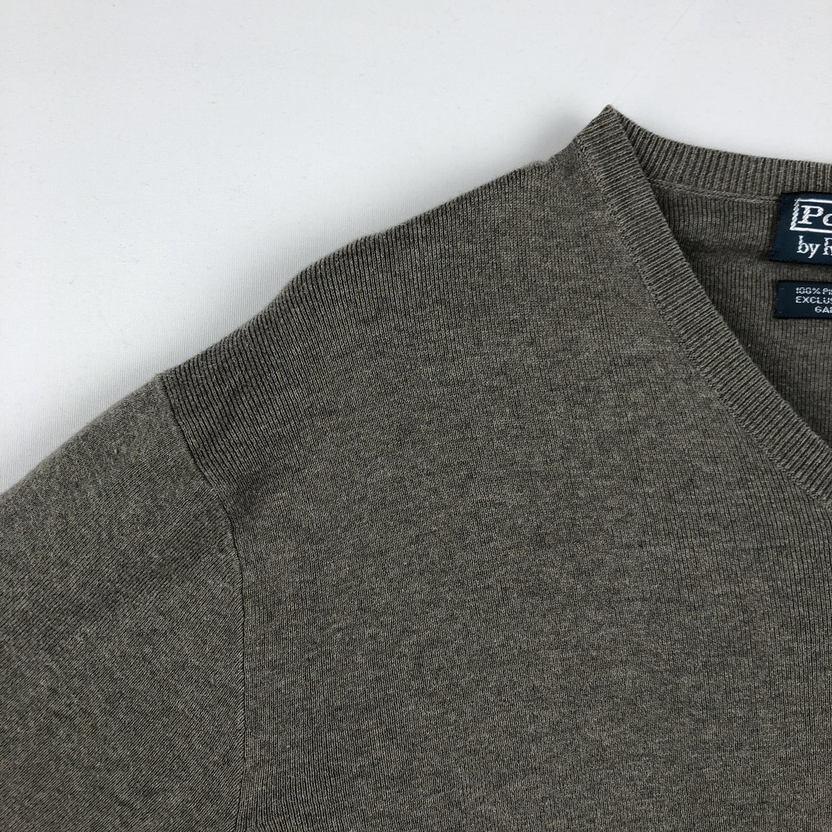 Ralph Lauren/ラルフローレン POLO by Ralph Lauren Vネック コットンニットセーター